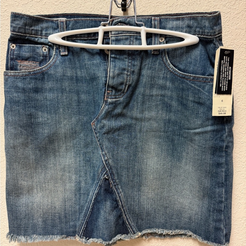 NWT, Women’s Polo by Ralph Lauren Blue Denim Mini Skirt